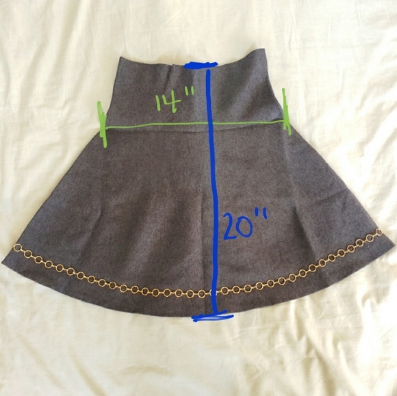 Zara Knit skirt charcoal gray - Picture 4 of 4